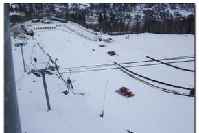 Harrachov ist für seine Sprungschanzen bekannt.