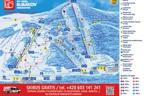 Pistenplan Skigebiet Bubakov Herlikovice