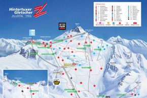 Pistenplan Hintertuxer Gletscher