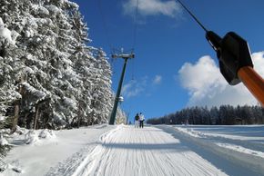 Einer der längsten Schlepplifte: Der Hüttegglift hat eine Länge von 1460 Metern.