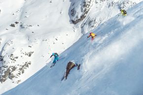 Freeride Abfahrt vom Palinkopf (2864m)