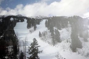 Piste Sundance fotografiert von der Bridger Gondola aus!