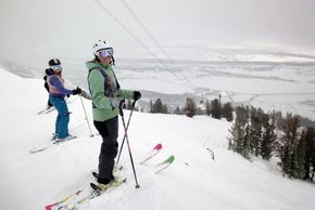 Am Einstieg zur Tower Three Chute!