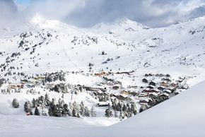 Blick auf den Skiort Obertauern