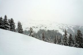 Blick auf das Off-Piste-Gelände „The Ridge“!