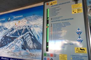 Die Beschilderung im Skigebiet am Grubigstein ist sehr gut und modern.