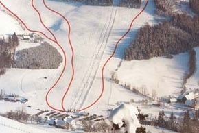 Zu sehen ist das Gebiet der Maiszinken Lifte in Lunz am See im niederösterreichischen Mostviertel.