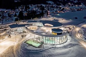 Atoll Achensee bei Nacht