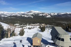 Blick auf die Piste Broadway am Thunderbound Sessellift.