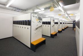 Im Seilbahncenter wurde ein neues Komfort-Skidepot errichtet.