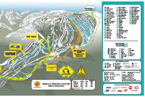 Pistenplan Nakiska Ski Resort