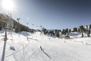 Blick ins Skigebiet Hochoetz