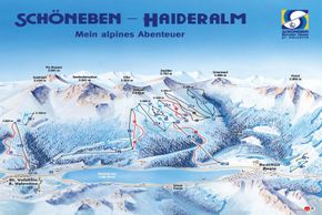 Pistenplan Schöneben-Haideralm