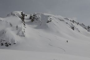 Auch Freerider finden im Sella Nevea - Bovec Kanin Skigebiet Routen zum hinabwedeln.