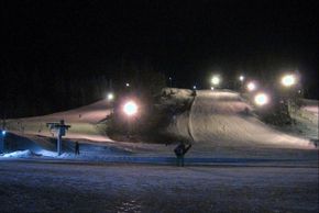 Piste 1 (links) mit Anfängerlift!