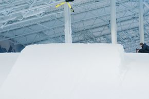 Der Snowpark bietet Obstacles auf einer Länge von 300 Metern.