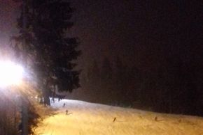 Flutlichtbetrieb auf der Hauptabfahrt