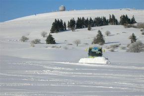 Auf eine tolle Pistenpräparierung dank Pistenraupen trifft man im Skigebiet Zuckerfeld.