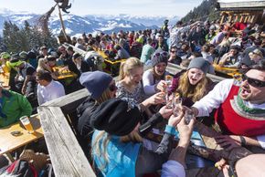 Hüttengaudi in der SkiWelt