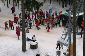 Kindergruppen an der Lubak-Piste!