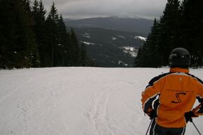 Martin genießt die Aussicht auf den Böhmerwald!