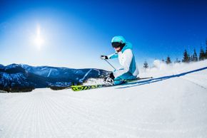 Profis können sich an die schwarz markierten Pisten wagen.