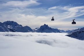 Die Vallugabahn in St. Anton am Arlberg