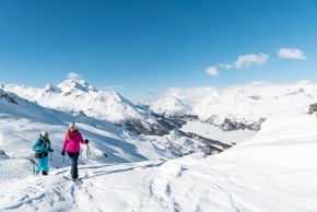 Lake Trail – mit Schneeschuhen auf Furtschellas