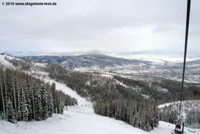 Storm Peak North-Abfahrt unterhalb des 