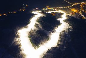 Auch Nachtskifahren ist hier möglich.