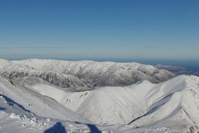 Toller Ausblick vom Skigebiet Porters!