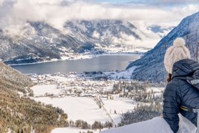 Ausblick von der Feilalm auf Pertisau und den Achensee