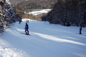 Blick auf die Piste von Waldmünchen
