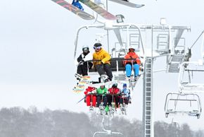 Der Sessellift im Skidorf Neuastenberg