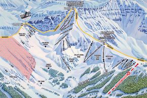 Pistenplan Palmyra Peak & Black Iron Bowl