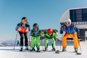 Die sanften und breiten Hänge sind ein Traum für Familien.