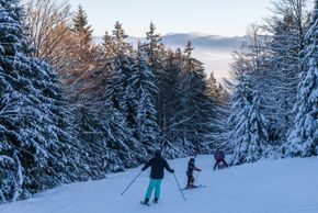 Bestpräparierte Naturschneepisten sorgen für bestes Skivergnügen.