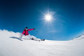 Einfache Pisten sind in Frankreich grün markiert