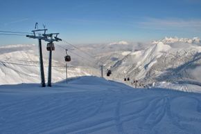 Höchster, mit einer Seilbahn erreichbarer Punkt in der Salzburger Sportwelt - die Schwarzwandbahn in Zauchensee auf 2100 m Seehöhe!