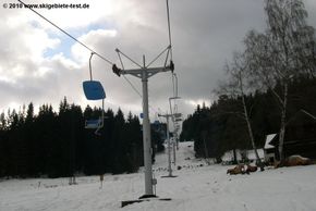 Die alte Einersesselbahn im Teilgebiet Churanov
