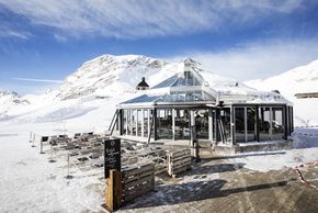 Speisen unter einer Glaskuppel: das Restaurant Gletscher 2600
