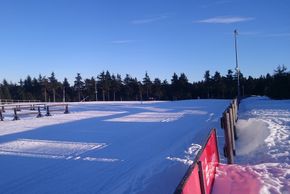 Die Langlaufloipe an der Skiarena