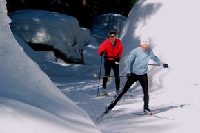 Rund 100 Loipenkilometer ziehen sich rund um den Ochsenkopf durch die winterliche Landschaft.