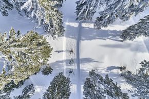 Die breiten Loipenflächen ermöglichen zügiges Gleiten und Überholen ohne Engpässe.