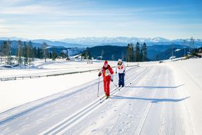 Langläufer haben bei Karersee und Welschnofen zwei Rundkurse zur Auswahl.
