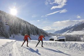 Unterwegs auf der Loipe Goms zwischen Geschinen und Ulrichen.