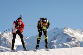 Auf der Loipe Les Petays kannst du deine Zeit messen.