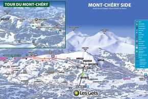 Loipenplan Les Gets, Seite Mont-Chéry