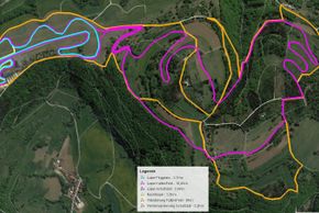 Gesamtes Netz mit Wanderwege