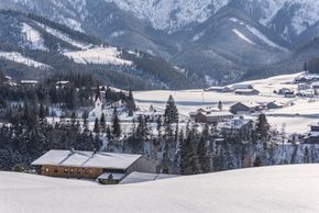 Blick auf Steinberg am Rofan